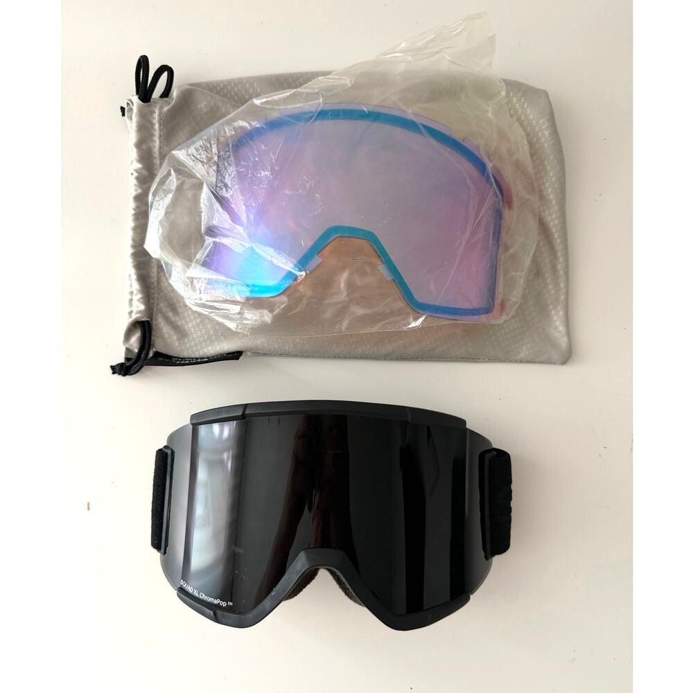 Smith Squad XL ChromaPop Ski Goggles NWOT Violet Mirror Lens Fog-X